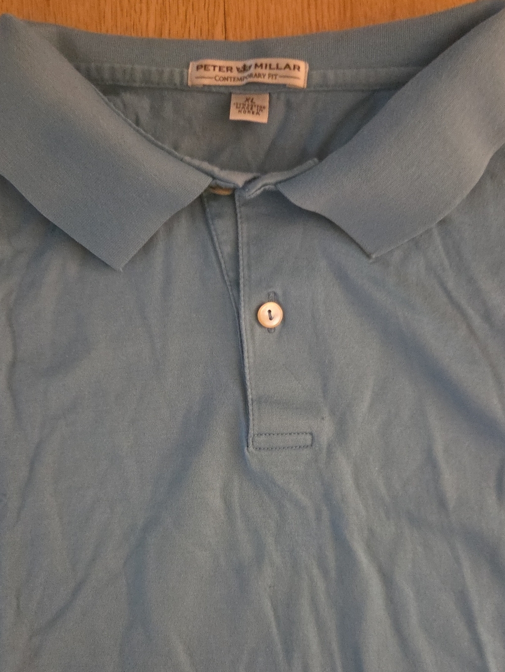 Peter Millar Blue Polo, XL - Pristine Condition
